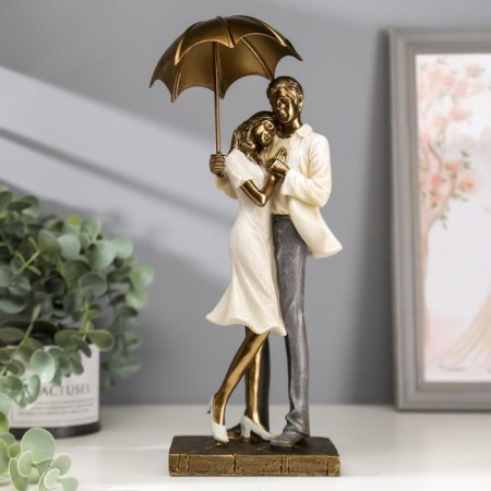 Souvenir Polystone Romance "A couple under an umbrella" 29x8x11 cm