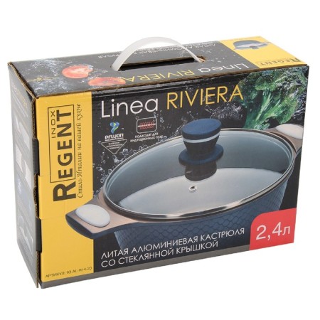 Poster with a lid Regent Inox Riviera, size 20x9.5 cm, 2.4 liters-1