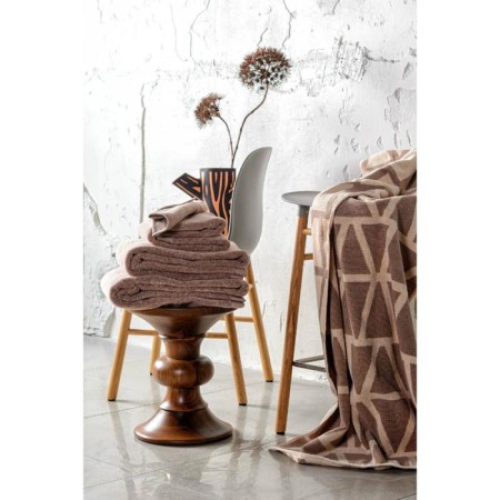 Terry towel Essential, 600 grams, size 70x140 cm, brown color-7