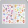 Plastic sticker "Cute animals" mix 10x21.5 cm