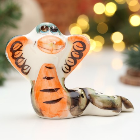 Souvenir "Vasilisa Snake", Gzhel, Color, 8 cm