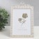 Photo frame metal, glass 13x18 cm "openwork shine" Rhinestones silver 12x20 cm