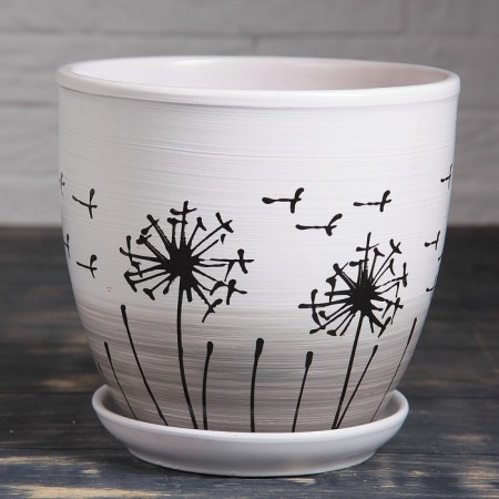 Pot Flower dandelion 2.5l with a stand-4