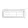 Ventilation grate, 60 x 204 mm, with a flange, stiff
