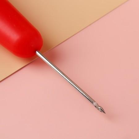 Awl sewing, with hook, d = 2 mm, 14 × 3 cm, blade 4.5 cm, color mix-1