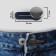 A button for expanding the belt, 17 mm, silver color