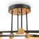 Freya FR5377CL-08B Bogy, 1140x1140x370 mm ceiling lamp, E14, 8x40W, black color