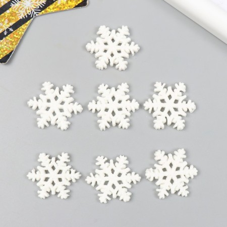 Decor for creativity plastic "Snowflake" 3x3 cm-2