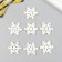 Decor for creativity plastic "Snowflake" 3x3 cm