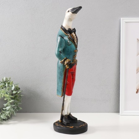Souvenir Polystone "Goose in Komzole, with a cane" 16x14.5x49.5 cm-1