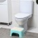 Children's stool-stand with a rubberized embossed surface, the color of mix
