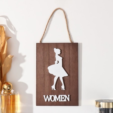 Panel decorative index MDF "Women" 1x12x18 cm