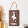 Panel decorative index MDF "Women" 1x12x18 cm
