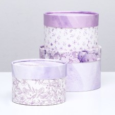 A set of hats 3 in 1, Lilac, 16 x 10.14 x 9.13 x 8.5 cm