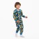Pajamas for a boy, color triangles/astronauts, height 116 cm