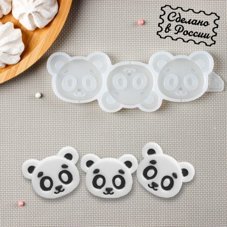 Silicone Mold for candy and chocolate "Pandochki", the color is transparent