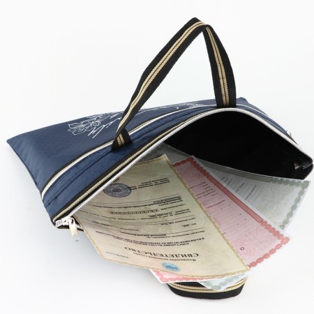 Family Documents bag, dark blue, 36 x 29 cm-8