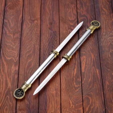 Souvenir dagger 2V1, on a stand, hung under holography, tip with a lotus, 59 cm-5