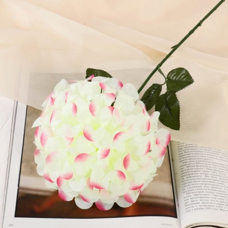 Artificial flowers "Royal geranium" 16x60 cm, yellow-pink