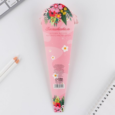Gift pen Provision "Our Favorite Educator", plastic, blue paste, 0.5 mm-4