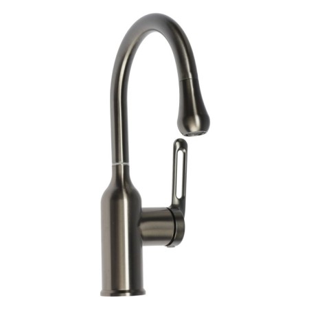 Kitchen mixer Zein Z3740, "Drop", single -leaf, pouring height 13 cm, graphite-1