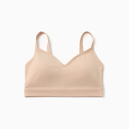 Feminine bustier, beige color, size 46 (m)