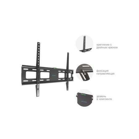 Tuarex OLIMP-201, for TV, fixed, 32-90 ", up to 45 kg, 20 mm from the wall, black-5