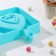 Ice Cream Form "heart", silicone, 19.5 × 14 × 2.5 cm, 2 cells (8.4 × 9 cm), color mix