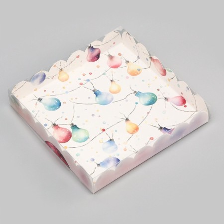 Bearbox, confectionery packaging, "Let Dreams come true", 18 x 18 x 3 cm, New Year
