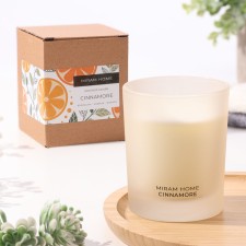Aromatic candle in the glass 