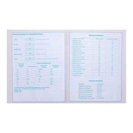 Diary for the music school "Alone with music", cover coated cardboard, two -tone block, 48 sheets-9