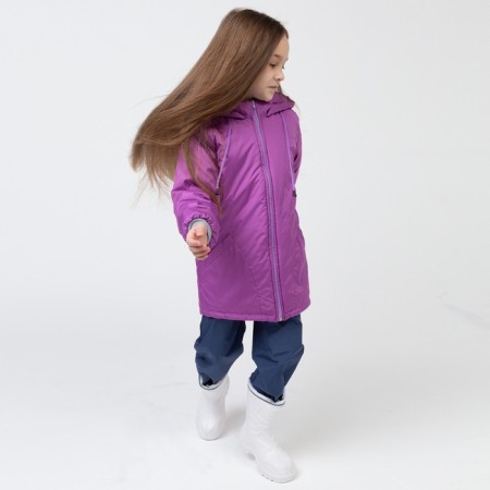 Jacket for girls, lilac color, height 86-92 cm-8