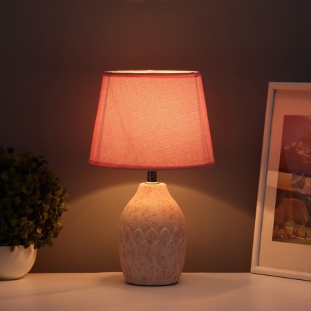 Table lamp "Cocoa" 1x40W E14 pink 20x20x34cm-1