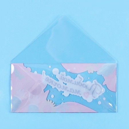 Money envelope "Favorite Mom!" Transparent PVC, 16 x 8 cm-2