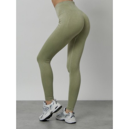 Lingins for fitness women, size 46, khaki color-8