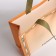 Bag without fastening, beige color
