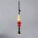 Suspension plastic, textile "Hands and lotus" 4x4x32 cm