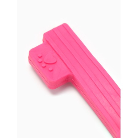 Chewing toy "Key", TPR, 10 cm, pink-2