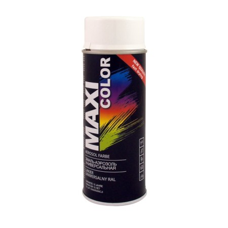 Emal-Aerozol Maxi Color Ral9010, white matte, 400 ml