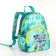 Baby backpack on lightning, external pocket, green color