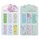 A set of magnetic bookmark for books Calligrata 6 pieces, "Flowers", mix