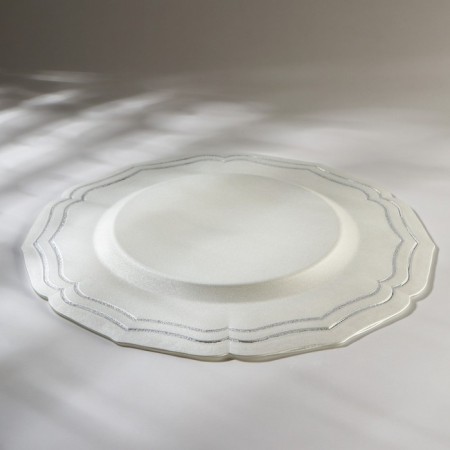 Elis dish, D = 32 cm, Platinum color-2