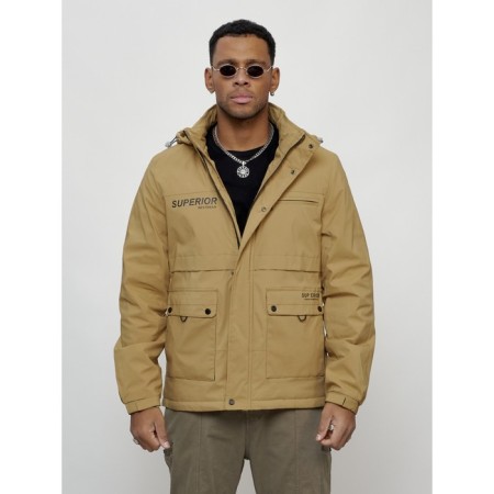 Sports male jacket, size 50, beige color-4
