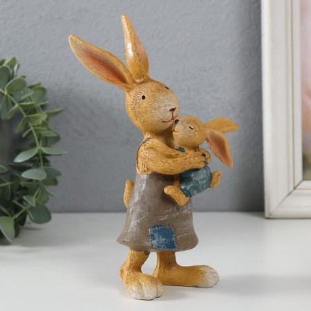 Souvenir Polystone "Mom Bunny with Zichonko" 10x6x18.5 cm