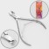 Manicure nippers for cuticles, double spring, 10 cm, blade length-6 mm, on the blist, silver color, PN-2/6-S-LJ