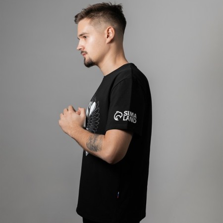 Patriotic T -shirt “Russia can rise from the knees”, black color, size 48-1