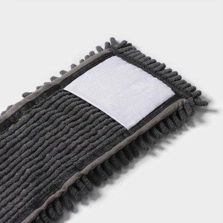 Nozzle for a flat mop of the share, 43 × 13 cm, microfiber booklies, color gray color-4