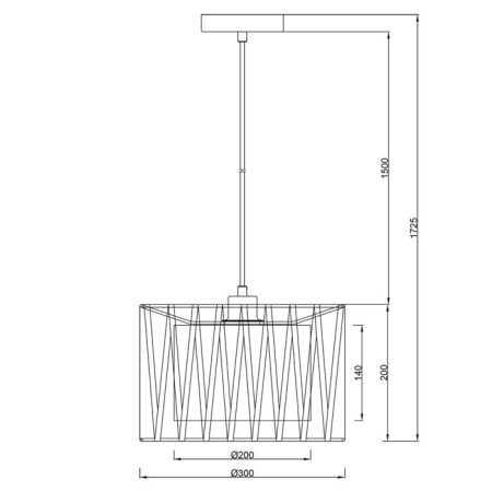 Zambeze E27x60W suspension lamp-5