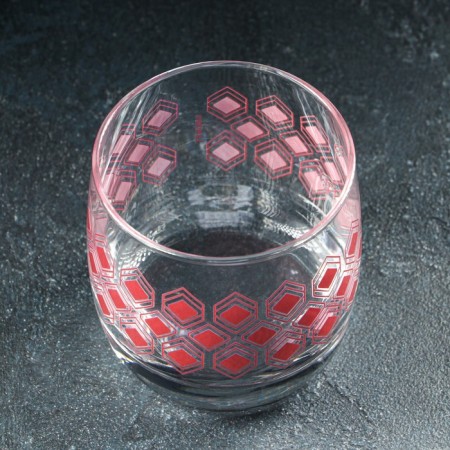 Glass glass "Romb Lilak", 310 ml-5
