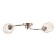 Fox chandelier 2he27 40W gold 46x20x27 cm